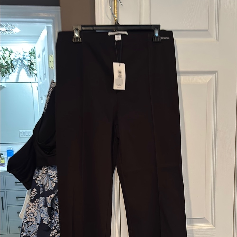 Calvin Klein pull on Elegant Black Women's Pants size large